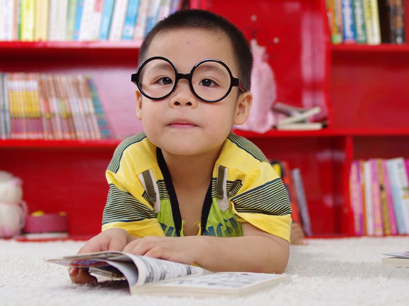 Kid Reading a Book